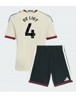 Manchester United Matthijs de Ligt #4 Alternativní dres pro děti 2026-27 Krátký Rukáv (+ trenýrky)